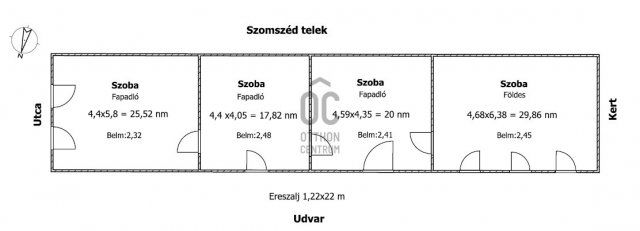 Eladó családi ház, Csanádpalotán 4.5 M Ft, 4 szobás