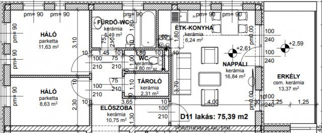 Eladó téglalakás, Sopronban 94.9 M Ft, 4 szobás