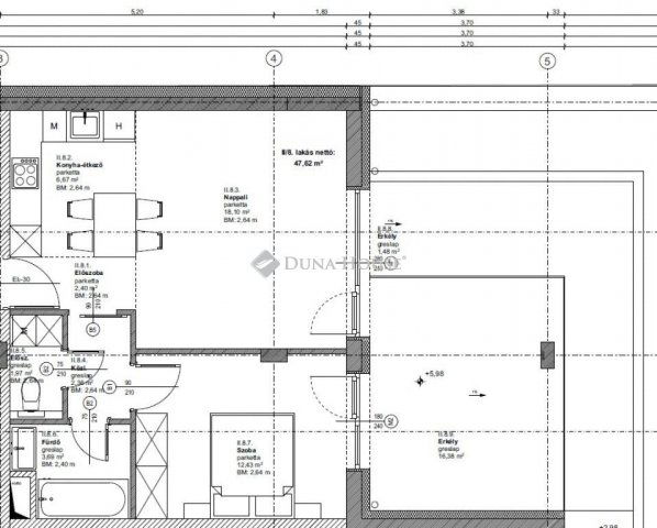 Eladó téglalakás, Budapesten, XIX. kerületben 76.9 M Ft