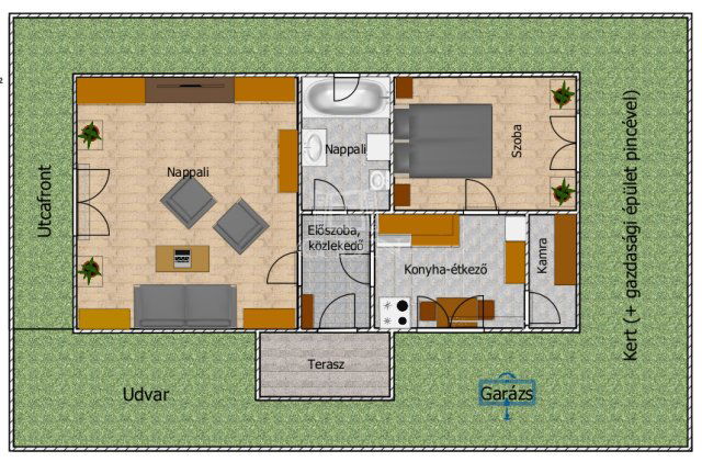 Eladó családi ház, Budaörsön 109 M Ft, 2 szobás