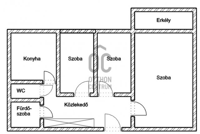 Eladó panellakás, Debrecenben 55 M Ft, 3 szobás