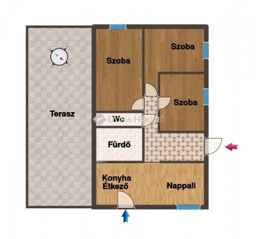 Eladó téglalakás, Teskándon 65 M Ft, 4 szobás