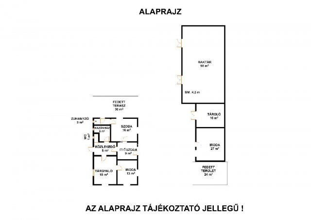 Eladó ipari ingatlan, Berettyóújfaluban 69.9 M Ft