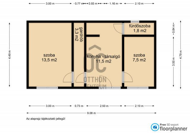 Eladó családi ház, Nagykanizsán 35.9 M Ft, 2 szobás