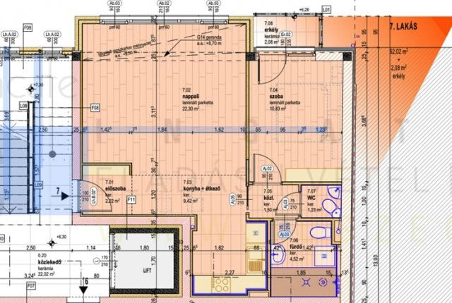 Eladó téglalakás, Szegeden, Rózsa utcában 66.78 M Ft, 2 szobás