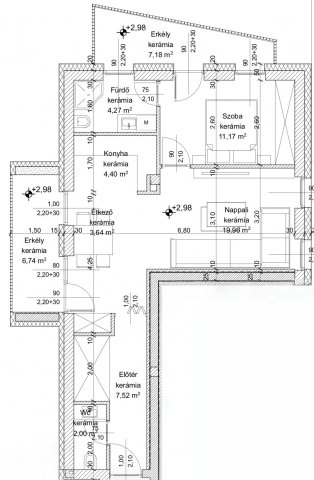 Eladó téglalakás, Szegeden 77.638 M Ft, 2 szobás