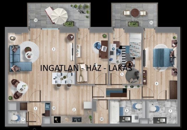 Eladó téglalakás, Budapesten, XIII. kerületben 150.49 M Ft