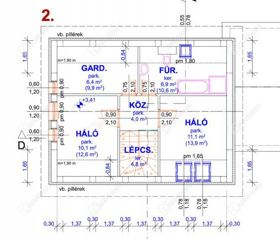 Eladó téglalakás, Monoron 104 M Ft, 5 szobás