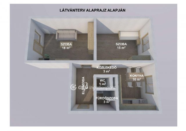 Eladó panellakás, Berettyóújfaluban 42.9 M Ft, 2 szobás