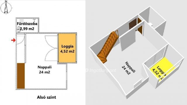 Eladó téglalakás, Egerben 99 M Ft, 3+2 szobás