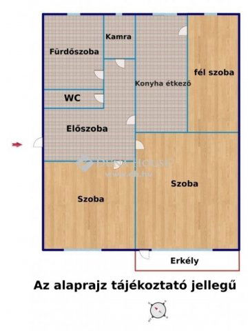 Eladó téglalakás, Veszprémben 63 M Ft, 3 szobás