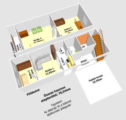 Eladó nyaraló, Hajdúnánáson 20.9 M Ft, 3+1 szobás
