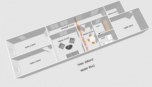 Eladó családi ház, Harcon 21.5 M Ft, 3 szobás