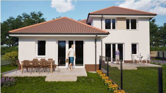 Eladó ikerház, Vácrátóton 105 M Ft, 5 szobás