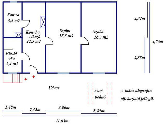 Eladó téglalakás, Kecskeméten 44.95 M Ft, 2 szobás