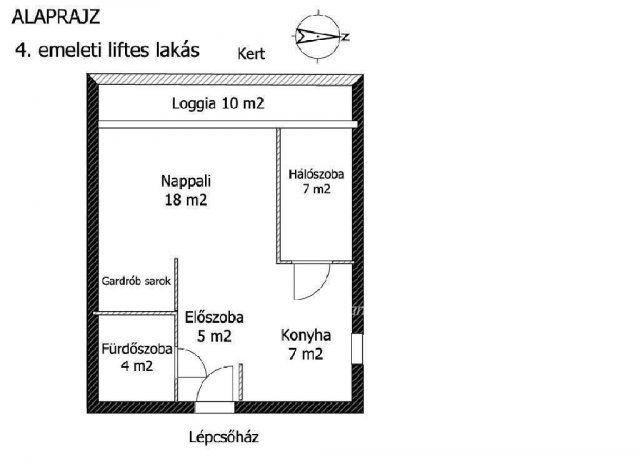 Eladó téglalakás, Budapesten, II. kerületben 79.9 M Ft, 2 szobás