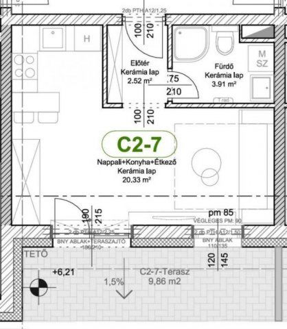 Eladó téglalakás, Levélen 34.5 M Ft, 1 szobás
