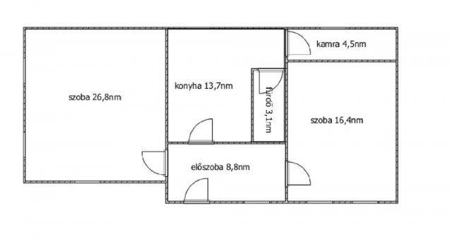 Eladó családi ház, Tüskeváron 12.59 M Ft, 2 szobás