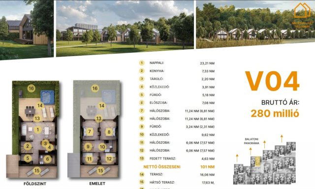 Eladó családi ház, Balatonföldváron 280 M Ft, 1+4 szobás