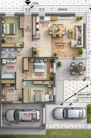 Eladó ikerház, Fóton 121 M Ft, 4 szobás / költözzbe.hu