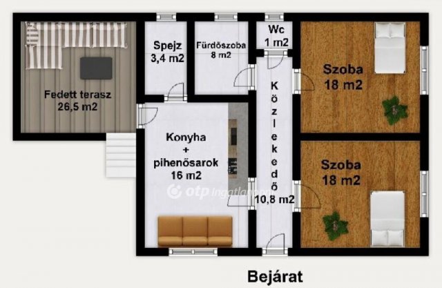 Eladó családi ház, Szilsárkányon 47.5 M Ft, 2 szobás