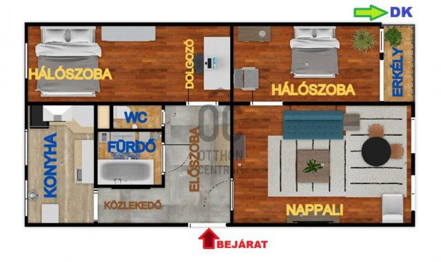 Eladó panellakás, Budapesten, XV. kerületben 68 M Ft, 3 szobás