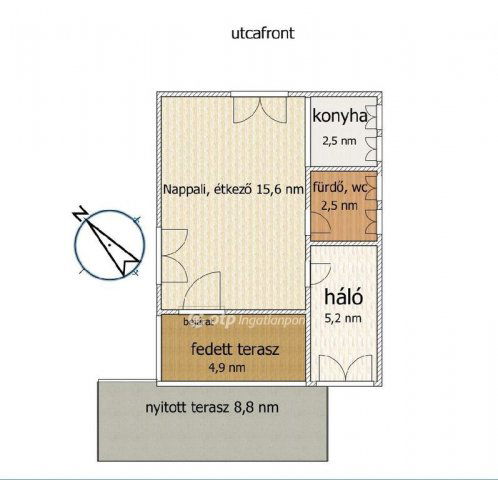 Eladó nyaraló, Dunavarsányban 32.9 M Ft, 1+1 szobás