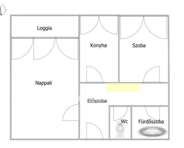 Eladó panellakás, Egerben 43 M Ft, 2 szobás