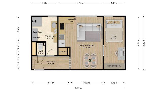 Eladó téglalakás, Debrecenben, Egyetem sugárúton 66 M Ft