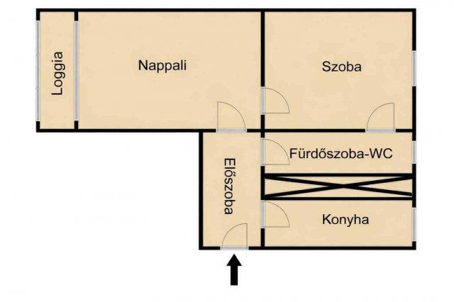 Eladó téglalakás, Pécsett 57.5 M Ft, 2 szobás