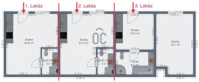 Eladó téglalakás, Budapesten, VII. kerületben 68.9 M Ft