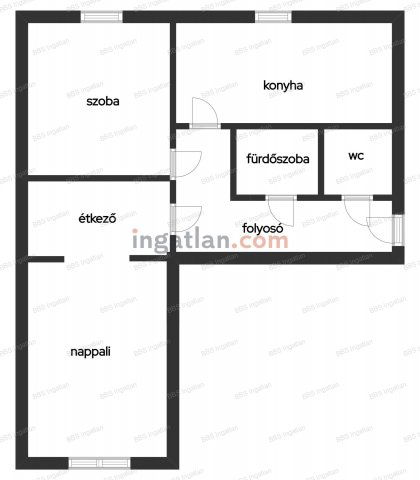 Eladó panellakás, Veszprémben 43.9 M Ft, 2 szobás