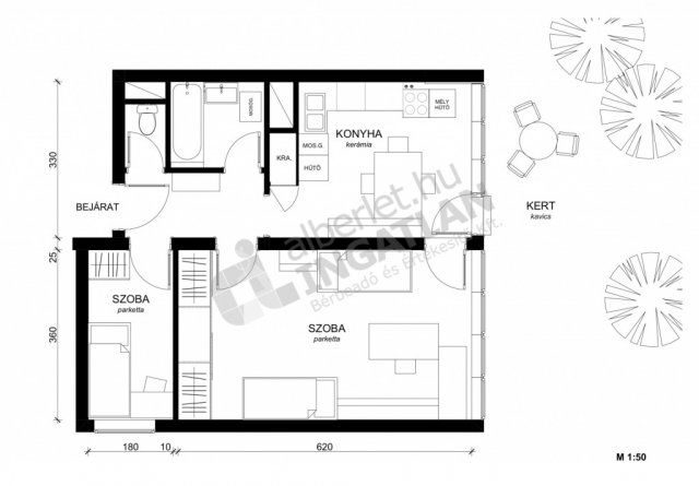 Kiadó téglalakás, albérlet, III. kerületben, Toboz utcában