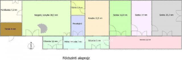 Eladó családi ház, Áporkán 58.5 M Ft, 8 szobás