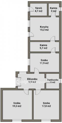 Eladó családi ház, Nyírmadán 12 M Ft, 2+1 szobás