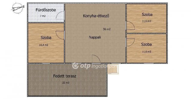 Eladó családi ház, Kiskunlacházán 54.9 M Ft, 4 szobás