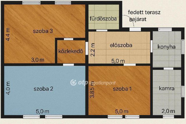 Eladó családi ház, Dunaharasztin 84.9 M Ft, 3 szobás