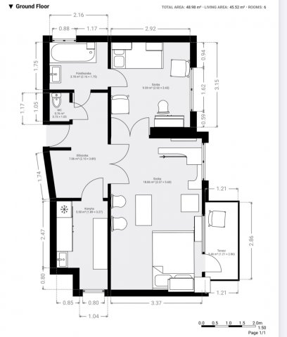 Eladó téglalakás, Budapesten, XI. kerületben 68 M Ft, 2 szobás