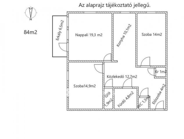 Eladó téglalakás, Budapesten, XIV. kerületben 129 M Ft, 3 szobás
