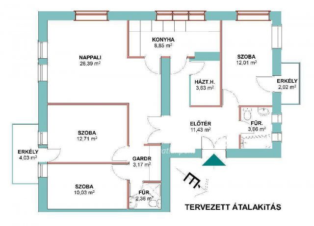 Eladó téglalakás, Budapesten, II. kerületben 185 M Ft