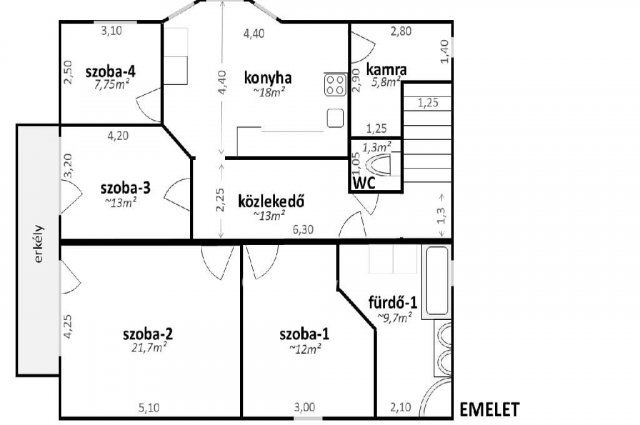 Eladó családi ház, Miskolcon 94 M Ft, 6+1 szobás