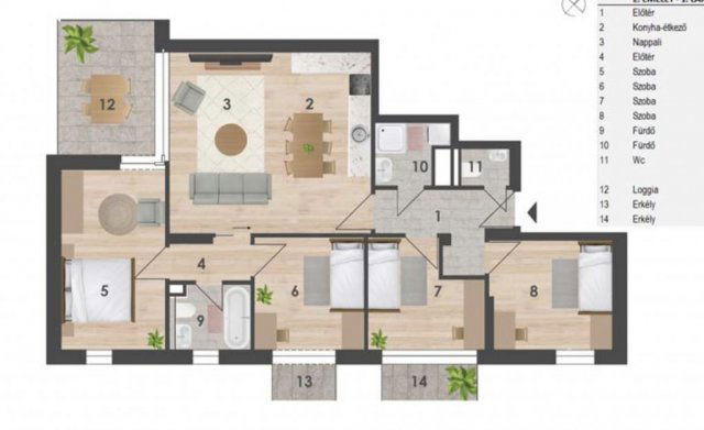 Eladó téglalakás, Budapesten, XIV. kerületben 179.99 M Ft