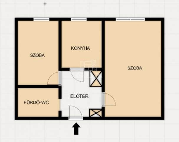 Eladó panellakás, Komlón 19.9 M Ft, 2 szobás