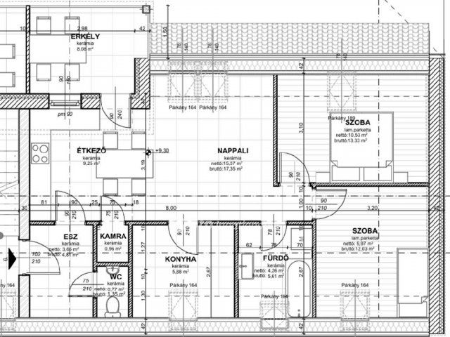 Eladó téglalakás, Szegeden 81.2 M Ft, 3 szobás
