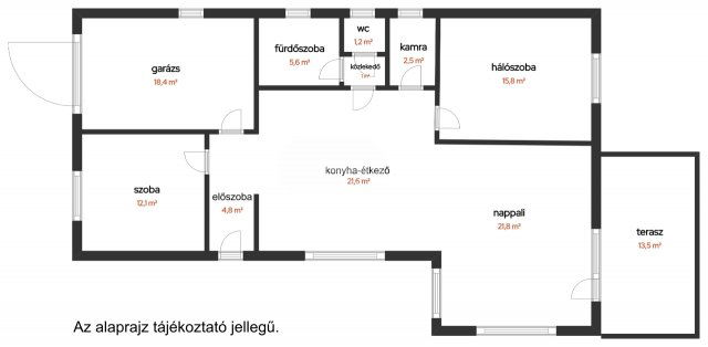 Eladó családi ház, Kulcson 95 M Ft, 3 szobás