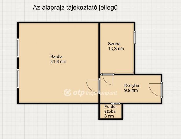 Eladó téglalakás, Budapesten, VIII. kerületben 59.9 M Ft