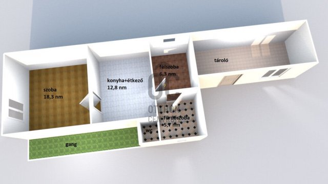 Eladó családi ház, Törtelen 5.9 M Ft, 2 szobás