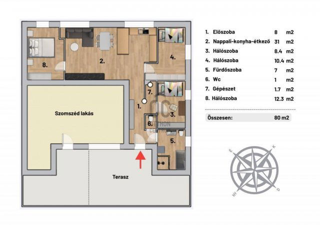 Eladó téglalakás, Budapesten, XII. kerületben 165 M Ft, 4 szobás