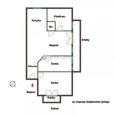 Eladó téglalakás, Balatonalmádiban 55 M Ft, 3 szobás