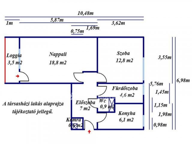 Eladó panellakás, Nagykőrösön 34.5 M Ft, 2 szobás